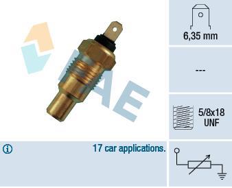 Sonde de température, liquide de refroidissement FAE ref. 31250