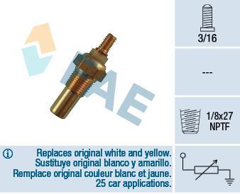 FAE 33080 Sensore Temperatura Refrigerante Per Nissan Primera (P10/W10) 2.0 - Ricambio Di Qualità OE - 2