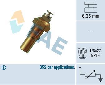 Sonde de température, liquide de refroidissement FAE ref. 32230