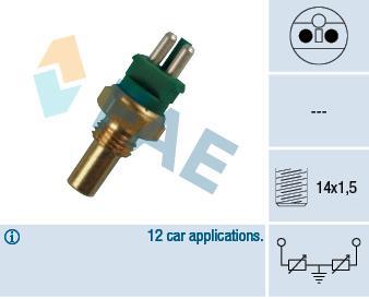 Sonde de température, liquide de refroidissement FAE ref. 32510