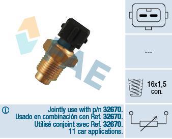 Sonde de température, liquide de refroidissement FAE ref. 32540