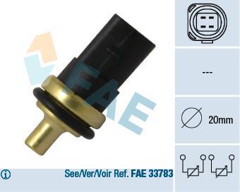Sonde de température, liquide de refroidissement FAE ref. 33781