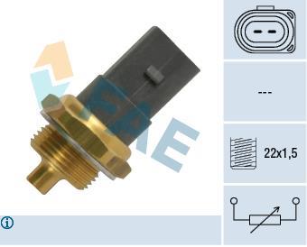 Sonde de température, liquide de refroidissement FAE ref. 33786