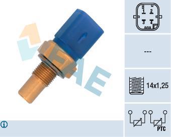 Sonde de température, liquide de refroidissement FAE ref. 33791