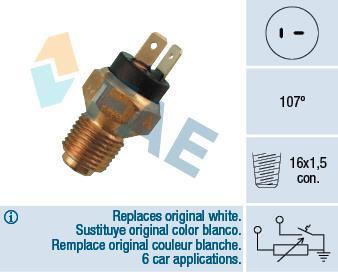 Sonde de température, liquide de refroidissement FAE ref. 34080