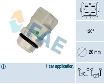 Sonde de température, liquide de refroidissement FAE ref. 34321