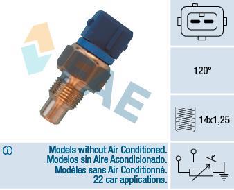 Sensor de temperatura motor FAE ref. 34460