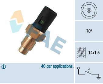Interruptor de temperatura, testigo de líquido refrigerante FAE ref. 35390