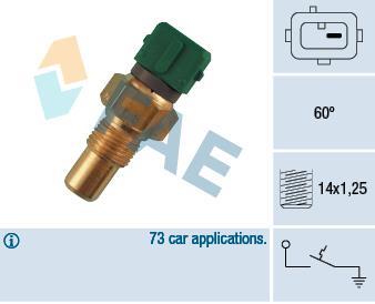 Interruptor de temperatura, testigo de líquido refrigerante FAE ref. 35610