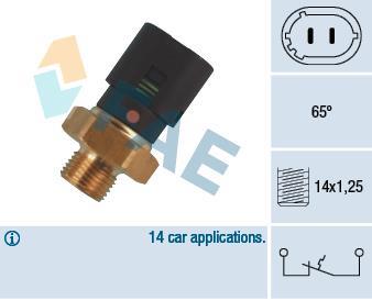 Interruptor de temperatura, testigo de líquido refrigerante FAE ref. 35700