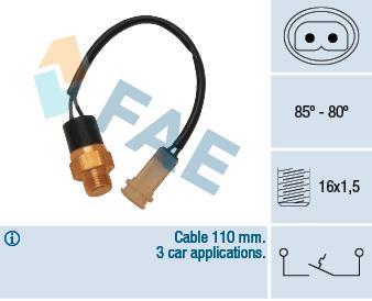 Interrupteur de température, ventilateur de radiateur FAE ref. 36110