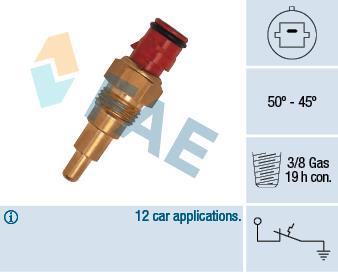 Interrupteur de température, ventilateur de radiateur FAE ref. 36120