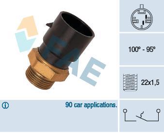Interrupteur de température, ventilateur de radiateur FAE ref. 36190