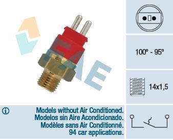 Interrupteur de température, ventilateur de radiateur FAE ref. 36250