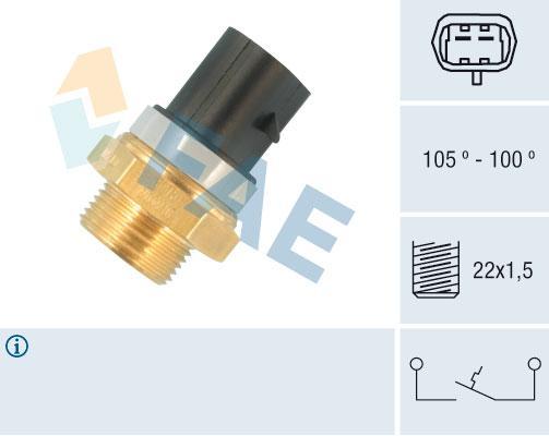 Interrupteur de température, ventilateur de radiateur FAE ref. 36265