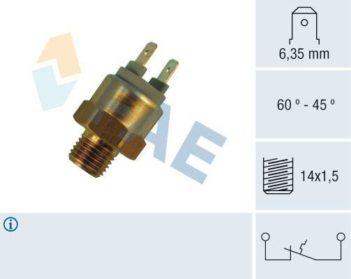 Interrupteur de température, ventilateur de radiateur FAE ref. 36320
