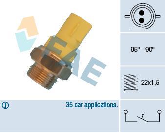 Interrupteur de température, ventilateur de radiateur FAE ref. 36330
