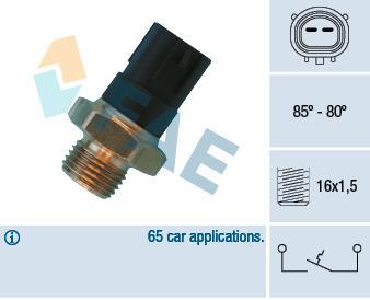 Interrupteur de température, ventilateur de radiateur FAE ref. 36480