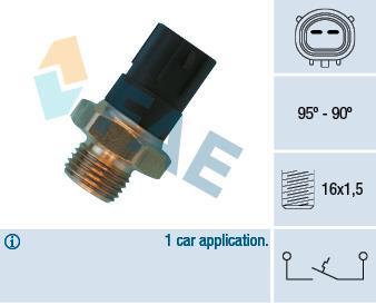 Interrupteur de température, ventilateur de radiateur FAE ref. 36490