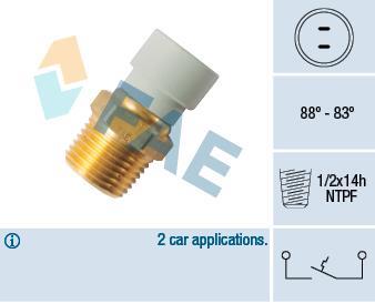 Interrupteur de température, ventilateur de radiateur FAE ref. 36499