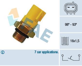 Interrupteur de température, ventilateur de radiateur FAE ref. 36520