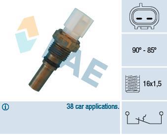 Interrupteur de température, ventilateur de radiateur FAE ref. 36540
