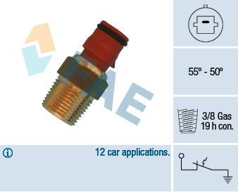 Interrupteur de température, ventilateur de radiateur FAE ref. 36560