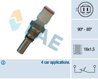Interrupteur de température, ventilateur de radiateur FAE ref. 36570