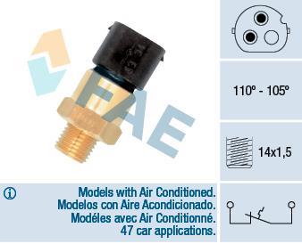 Interrupteur de température, ventilateur de radiateur FAE ref. 36690