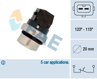 Interrupteur de température, ventilateur de radiateur FAE ref. 36700