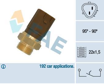 Interrupteur de température, ventilateur de radiateur FAE ref. 36720