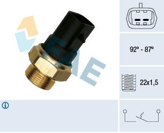 Interrupteur de température, ventilateur de radiateur FAE ref. 37220