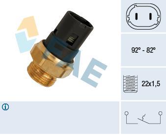 Interrupteur de température, ventilateur de radiateur FAE ref. 37250