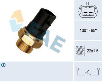 Interrupteur de température, ventilateur de radiateur FAE ref. 37280