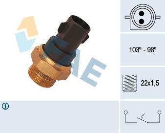 Interrupteur de température, ventilateur de radiateur FAE ref. 37290