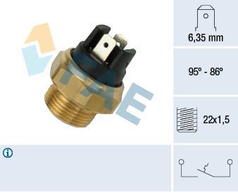 Interrupteur de température, ventilateur de radiateur FAE ref. 37330