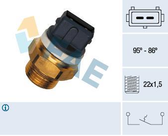 Interrupteur de température, ventilateur de radiateur FAE ref. 37570