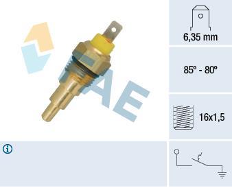 Interrupteur de température, ventilateur de radiateur FAE ref. 37630