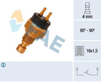Interrupteur de température, ventilateur de radiateur FAE ref. 37720
