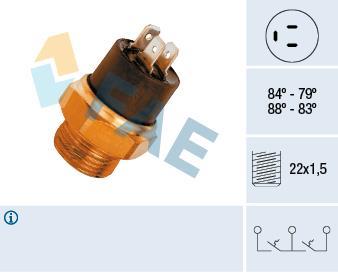 Interrupteur de température, ventilateur de radiateur FAE ref. 37810