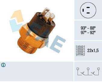 Interrupteur de température, ventilateur de radiateur FAE ref. 37850