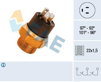 Interrupteur de température, ventilateur de radiateur FAE ref. 37860