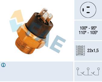 Interrupteur de température, ventilateur de radiateur FAE ref. 37880