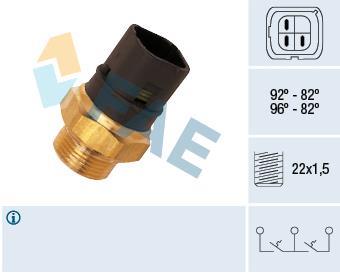 Interrupteur de température, ventilateur de radiateur FAE ref. 37980