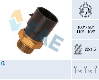 Interrupteur de température, ventilateur de radiateur FAE ref. 38030