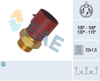 Interrupteur de température, ventilateur de radiateur FAE ref. 38040