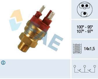 Interrupteur de température, ventilateur de radiateur FAE ref. 38120
