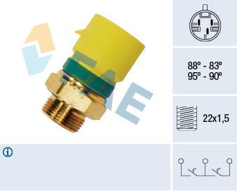 Interrupteur de température, ventilateur de radiateur FAE ref. 38210