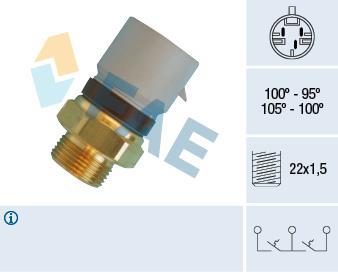 Interrupteur de température, ventilateur de radiateur FAE ref. 38360