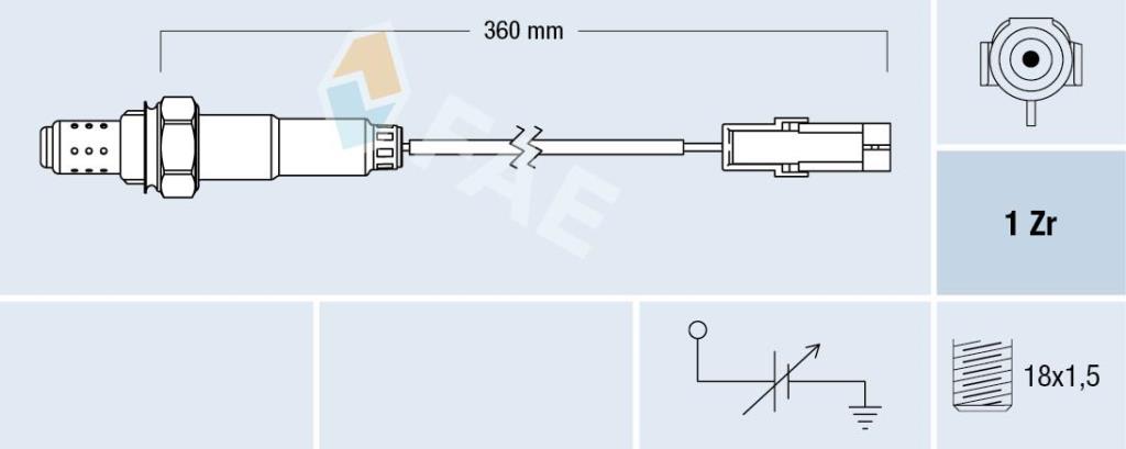 Sonda Lambda FAE ref. 77101